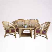 ราคา ภูมิเครื่องหวาย โซฟาหวายแท้ ชุดรวงข้าว ไม้ naturalRattan 200 (11040095)
