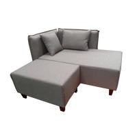 ราคา Sigma sofa โซฟา ชุด Mukiko เทา ไม้จริงเบญจพรรณ (10038466)