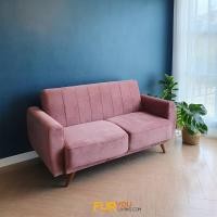 ราคา Furyouliving โซฟาเบด รุ่น WANO ผ้าฮอลแลนด์ 2 ที่นั่ง สีชมพู (10134470)