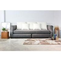 ราคา CONTOURHOME โซฟาเดย์เบด หุ้มผ้า รุ่น BRIGHTONสีเทาขาว (10128569)