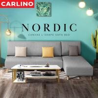 ราคา MR CARLINO: KAZUKI โซฟา โซฟาตัวแอล โซฟาพร้อมสตูลในตัว สีเทา (10175206)