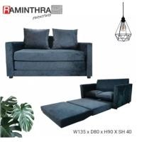 ราคา Raminthra Furniture โซฟาดึงออกมานอนได้ 2ที่นั่ง หนังนาโน ขนาด 1.50ม. รุ่น มินิ เลือกสีได้ (1) รุ่นมินิ (10466800)
