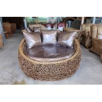 ราคา เพชรไผ่ทอง โซฟาเดย์เบดหวายแท้ รุ่นB120X100 พร้อมเบาะ 150 สีหวายวินเทจ naturalRattan (10632915)