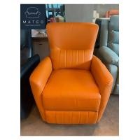ราคา MATEO Recliner โซฟาหนังแท้ ปรับเอนไฟฟ้า รุ่น PAS ขนาด Orange genuineLeather 79 (10707468)