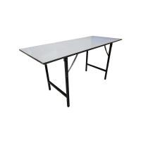 ราคา Dohome โต๊ะอเนกประสงค์ 60x150 ซม. เมลามีน ขาพ่นสีดำ รุ่น 16 |AB| พับได้ (12367206)