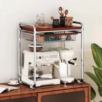 ราคา Loadingofficial-ชั้นวางของครอบเครื่องชงกาแฟ / ไมโครเวฟพร้อมลิ้นชัก 60 x 40 x 48 Cm (12610313)