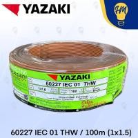 ราคา Yazaki สายไฟ THW 1X1.5 100 เมตร IEC01 (มีให้เลือก 10 สี) น้ำตาล (12612079)
