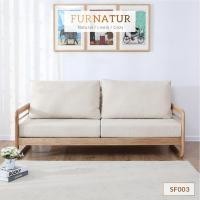 ราคา FURNATUR โซฟาไม้โอ๊ค รุ่น SF003 3 ที่นั่ง ไม้ (10195065)