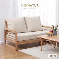 ราคา FURNATUR โซฟาไม้โอ๊ค รุ่น SF003 2 ที่นั่ง ไม้ (10195064)