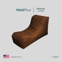 ราคา WellPlus บีนแบครูปรองเท้า bean bag บีนแบค L-shaped โซฟา น้ำเงิน (12143012)