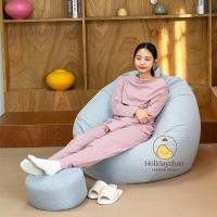 ราคา Holidaychair บีนแบค เก้าอี้เม็ดโฟม ทรงหยดน้ำ bean bag เก้าอี้บีนแบ็ก เบาะนั่งเม็ดโฟม เก้าอี้มินิมอล (ไม่รวมที่วางเท้า) รุ่น HCS-001 สีเขียวมิ้น 3XL (12480476)