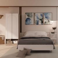 ราคา Looms เตียงนอน ขนาด 3.5 ฟุต รุ่น RELIEF & ตู้เสื้อผ้า ขนาด 80 ซม. รุ่น PONYTA (12571101)