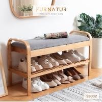 ราคา FURNATUR ที่นั่งใส่รองเท้า ไม้(1) (10173454)