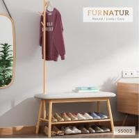 ราคา FURNATUR ที่นั่งใส่รองเท้า ไม้(3) (10173456)