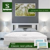 ราคา Springmate ที่นอนและเครื่องนอนที่โรงแรมส่วนใหญ่เลือกใช้ ที่นอน รุ่น Nadia 3feet5inch 3.5 ฟุต Double offset spring + Evo Foam (10241219)