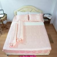 ราคา DHGROUP TRADING ผ้าปูผ้าแพร ขนาด สีโอรส (10309666)