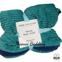 ราคา Moonoi Bedding ผ้าห่มขนแกะลายริ้ว 7 ฟุต สีเขียว (10311549)