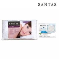 ราคา SANTAS หมอนหนุน MICROGEL + ปลอกกันเปื้อนหมอนหนุน รุ่น LUXURY (10424152)