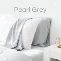 ราคา Sleepery ผ้าปูที่นอน ใยไผ่ Bamboo Fitted Sheet 5 ft pearl grey (10799799)