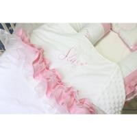 ราคา Dreamy Kids ผ้าห่มผ้าดอทขนมิ้ง แบบคาดระบาย 75*100 (10923765)