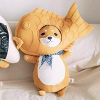 ราคา Pamu Home Shiba Inu ตุ๊กตาชิบะ หมาชิบะ มีผ้าโพกหัว ใส่หมวกปลาไทยากิ ชิบะ+โพกนง.+หมวกปลา (10963320)