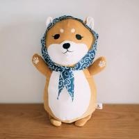 ราคา Pamu Home Shiba Inu ตุ๊กตาชิบะ หมาชิบะ มีผ้าโพกหัว ใส่หมวกปลาไทยากิ ชิบะ+ผ้าโพกน้ำเงิน (10963327)