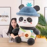 ราคา toy family shop ตุ๊กตาหมีแพนด้าพาเที่ยวใส่หมวก สะพายกระเป๋าสุดคิ้วท์ ( รับเขียนการ์ดอวยพรวันเกิด ) ขนาด85CM สะพายกระเป๋าอโวคาโด้ ตุ๊กตาหมีแพนด้าพาเที่ (10983116)