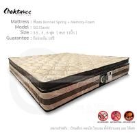ราคา ฟูก เบาะนอน ที่นอนสปริง Bonnel Spring + Memory-Foam รุ่น Classic หนา11นิ้ว รับประกัน10ปี 6ฟุต,ตจว. ขนส่ง (11011701)