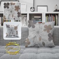 ราคา epdecor ปลอกหมอนอิง หลากสี ขนาด 45*45 ซม. สีเทา ลายดอกไม้ (12028445)
