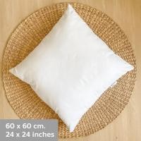 ราคา Solstice Home ไส้หมอนอิง เนื้อนุ่ม ผิวละเอียด - แพ็คสุญญากาศ หุ้มผ้า Micro กันไรฝุ่น ใยบอล เกรด A ขนาด 40/45/50/60 ซม. 60x60 cm / 24x24 in (12098442)