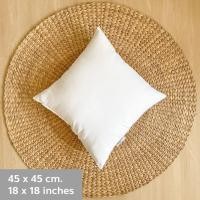 ราคา Solstice Home ไส้หมอนอิง เนื้อนุ่ม ผิวละเอียด - แพ็คสุญญากาศ หุ้มผ้า Micro กันไรฝุ่น ใยบอล เกรด A ขนาด 40/45/50/60 ซม. 45x45 cm / 18x18 in (12098440)