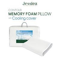 ราคา jessica หมอนหนุน รุ่น memory foam pillow with cooling cover ให้สัมผัสที่เย็นสบาย ป้องกันไรฝุ่นเชื้อรา และ แบคทีเรีย (12147880)