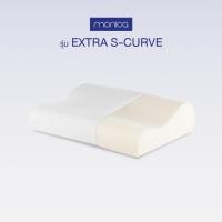 ราคา Monica หมอนหนุน หมอนเมมโมรี่โฟม หมอนลดอาการกรน หมอนสุขภาพ แก้ปวดคอ [Contour Memory Foam Pillow For Healthy Sleep] Extra S-Curve (12179681)