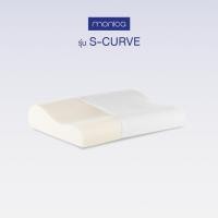 ราคา Monica หมอนหนุน หมอนเมมโมรี่โฟม หมอนลดอาการกรน หมอนสุขภาพ แก้ปวดคอ [Contour Memory Foam Pillow For Healthy Sleep] S-Curve (12179680)