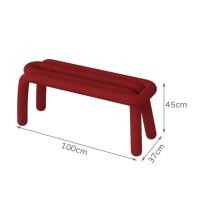 ราคา เก้าอี้ม้านั่งรุ่น Makkie เก้าอี้คาเฟ่ สตูลยาว เก้าอี้ดีไซน์คลิป แดง (12240761)