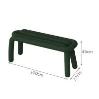 ราคา เก้าอี้ม้านั่งรุ่น Makkie เก้าอี้คาเฟ่ สตูลยาว เก้าอี้ดีไซน์คลิป เขียวเข้ม (12240764)