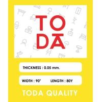 ราคา TODA พลาสติกใสPVC ห่อโซฟา/เตียง แร็ปสินค้า แร็ปพาเลท ฉากกั้นพลาสติกใส พลาสติกแบบบาง เหนียว กันฝุ่น กันน้ำ ขายราคายกม้วน กว้าง90นิ้ว หนา 0.05 (12386825)