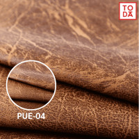 ราคา TODA หนังเทียม PVC ลายช้าง หนังหุ้มเฟอร์นิเจอร์ เบาะ โซฟา ผิวนุ่ม หนา 1 mm. หน้ากว้าง 137 cm. รุ่น PUE น้ำตาล (PUE-04) (12386842)