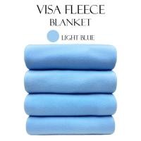ราคา HPPC BLANKET ผ้าห่มฟลีซ ผ้าห่มสำลี ผ้าหนานุ่ม ห่มอุ่น พกพาสะดวก สีฟ้าอ่อน (รุ่น VISA FLEECE(B2))พร้อมส่ง 3ฟุต / 100x150cm (12482497)