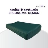 ราคา Abloom หมอนนอน ผู้ป่วย ยางพารา หุ้มหนังเทียม กันน้ำ ทรงเว้า Ergonomic (12499325)