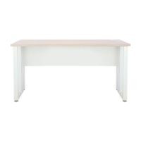 ราคา Index Living Mall Official Store โต๊ะทำงาน รุ่นเวคตร้า ขนาด 150 ซม. - สีขาว/เมเปิ้ล (12609065)
