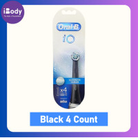 ราคา Oral-B iO Ultimate Clean Replacement Brush Heads ออรัล-บี ไอโอ หัวแปรงสีฟันไฟฟ้า Black 4 Count (12618357)