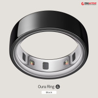 ราคา Oura Ring 4 แหวนอัจฉริยะ (Smart Ring) วัดอัตราการเต้นของหัวใจ & เช็คสุขภาพ Black 7 (12616996)