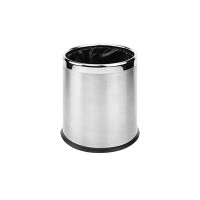 ราคา COMBI WARE - ถังขยะ ทรงกลม แบบทิ้งด้านบน รุ่น ROKL-06B สีสแตนเลส 10.3 ลิตร D22.5xH26 CM (10297841)