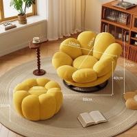 ราคา FairyHouse โซฟาพักผ่อน SF24-15 โซฟาหมุนได้ เก้าอี้พักผ่อน หมุนได้ มีที่พักเท้า โซฟาอย่างเดียว กำมะหยี่ เหลือง (12571326)