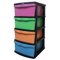 ราคา dohome ตู้ลิ้นชักพลาสติก 4 ชั้น LIFE รุ่น 251/4 |EA| แบบ 4 ชั้น (10523688)