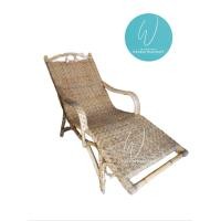 ราคา Wichian Thai Craft เก้าอี้เอนนอนหวายแท้สานผิวหวาย สีหวายธรรมชาติ (10741784)