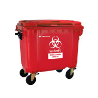 ราคา COMBI WARE ถังขยะเทศบาลขนาดใหญ่ 660 ลิตร สีแดง (10330135)