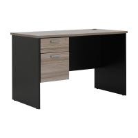 ราคา INDEX LIVING MALL โต๊ะทำงานขาไม้พร้อมลิ้นชัก รุ่นแอคทีฟ 120 ซม. สีแนทเชอรัลโอ๊ค/ดำ (12569989)