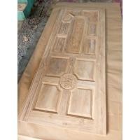 ราคา Kanya ประตูบ้านลายโค้งแสงไม้สักทองแท้100%อบแห้ง เนื้อไม้หนาแน่นแข็งแรงทนทานสวยงาม เกรดAอป,100*200 (12619107)